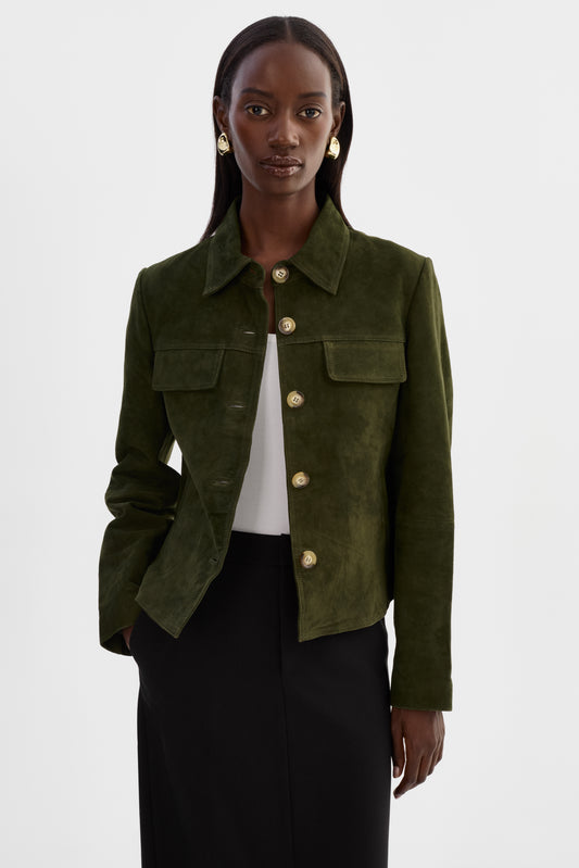 JOLENE | Veste en daim