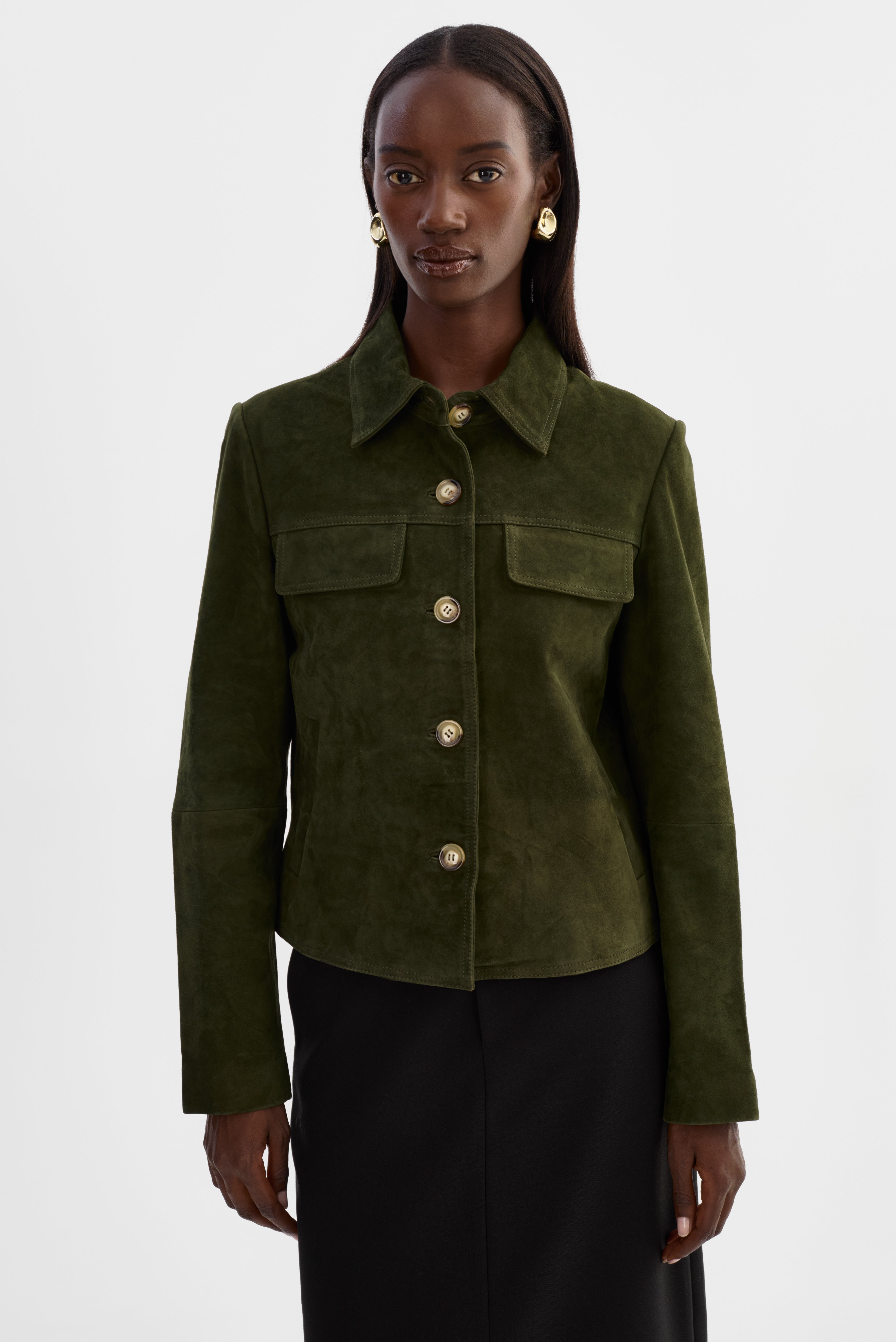 JOLENE | Veste en suède