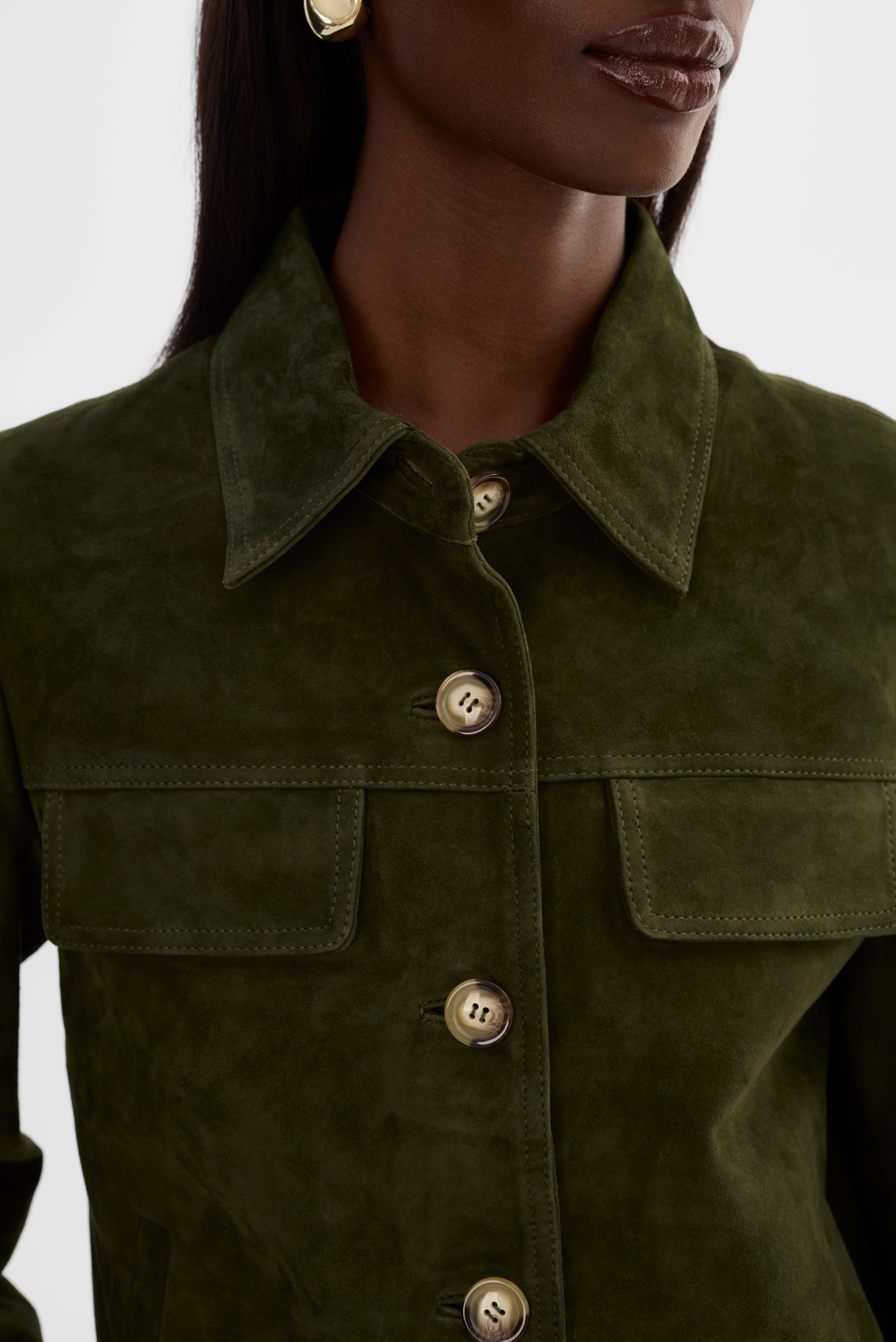 JOLENE | Veste en suède