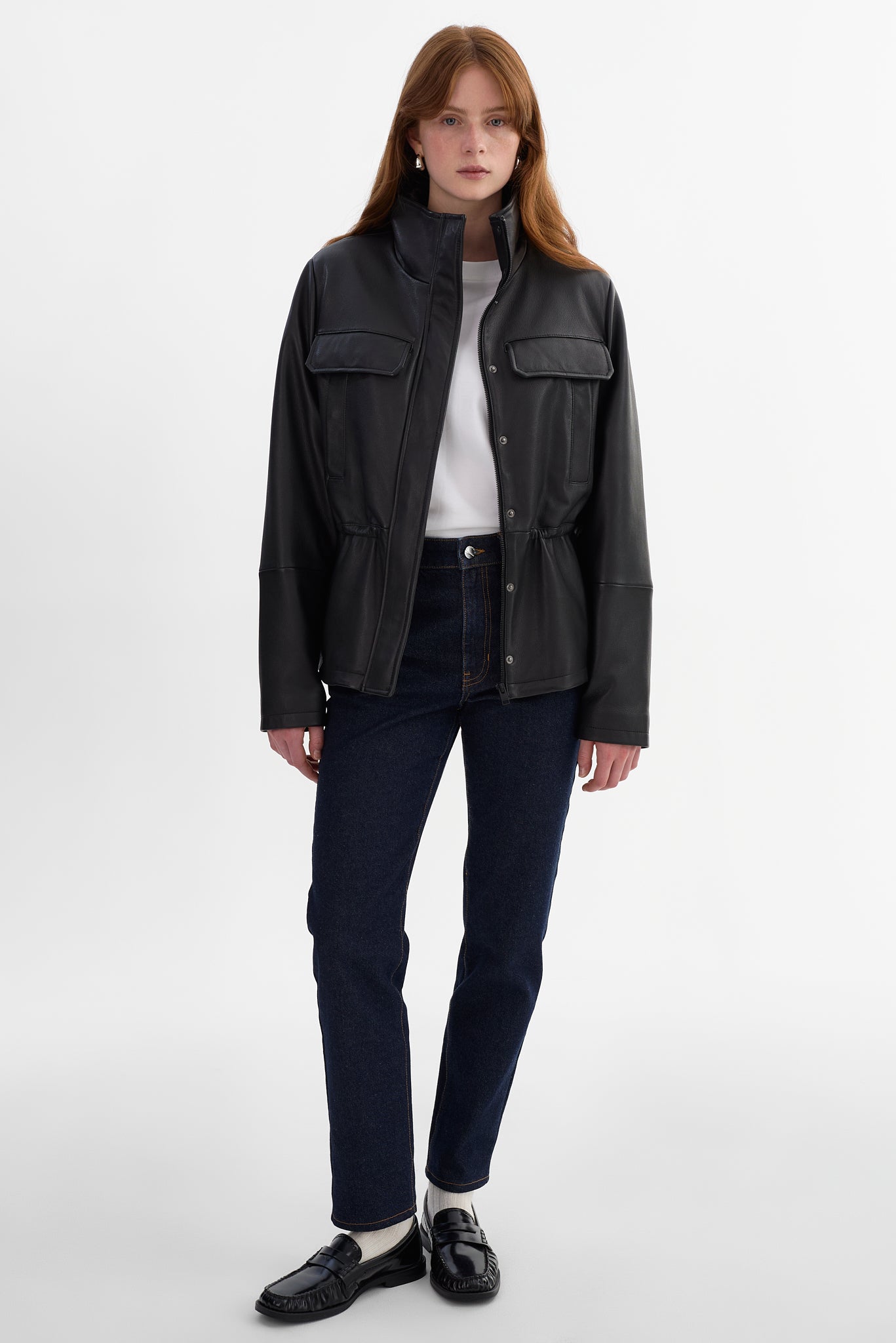 JULES | Leather Anorak Jacket