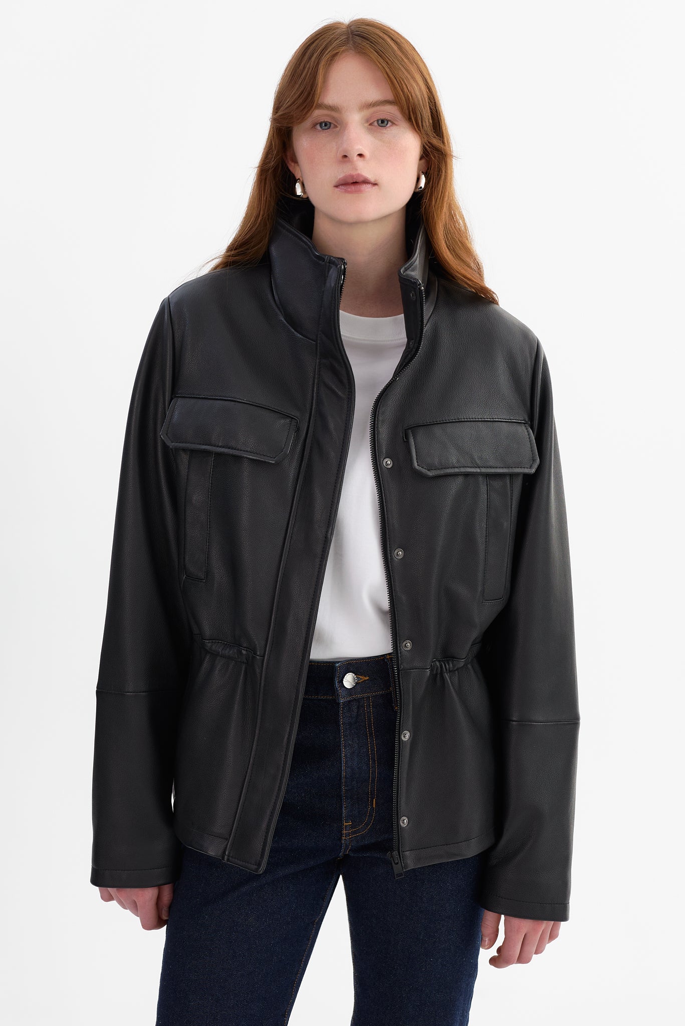 JULES | Leather Anorak Jacket