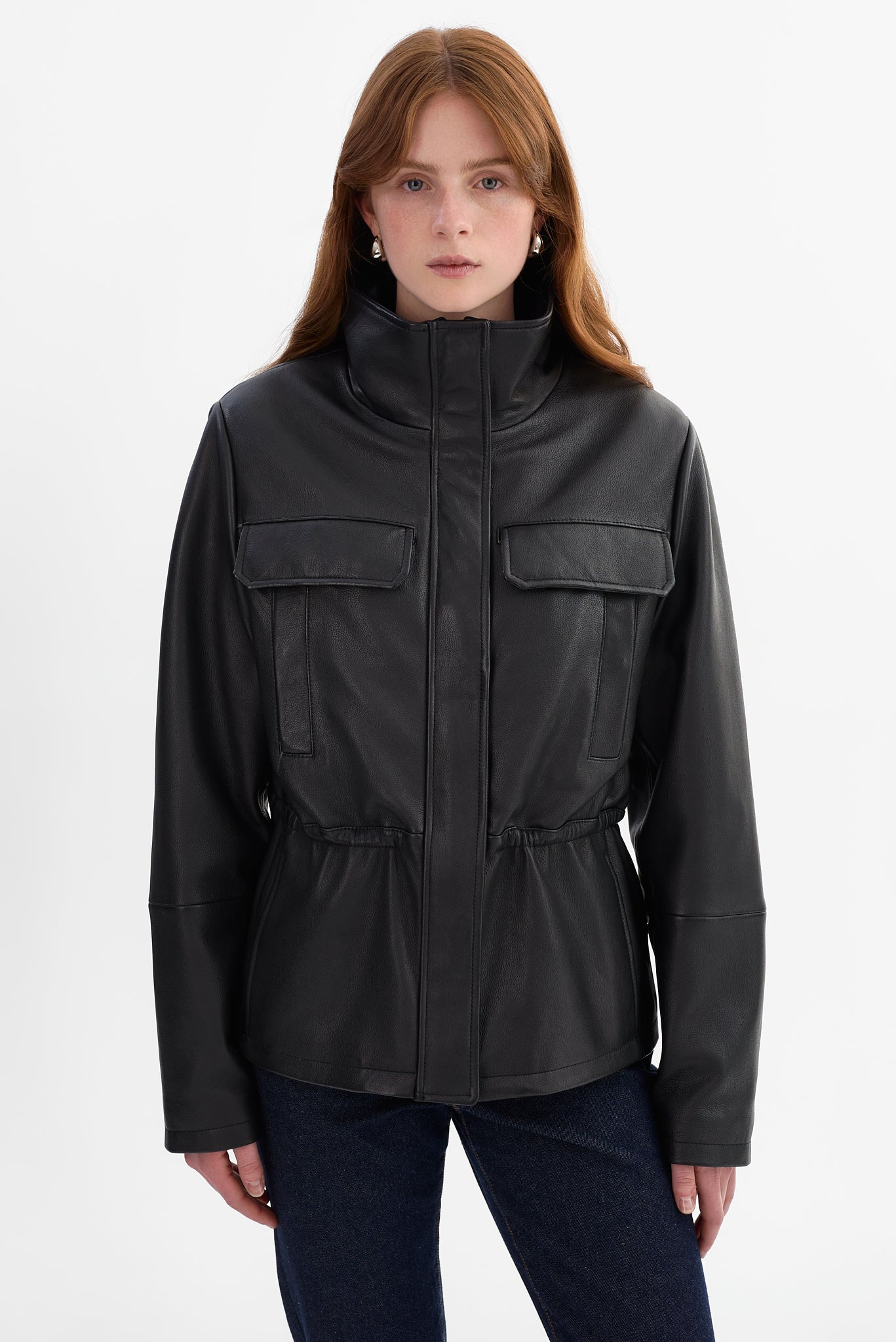 JULES | Leather Anorak Jacket