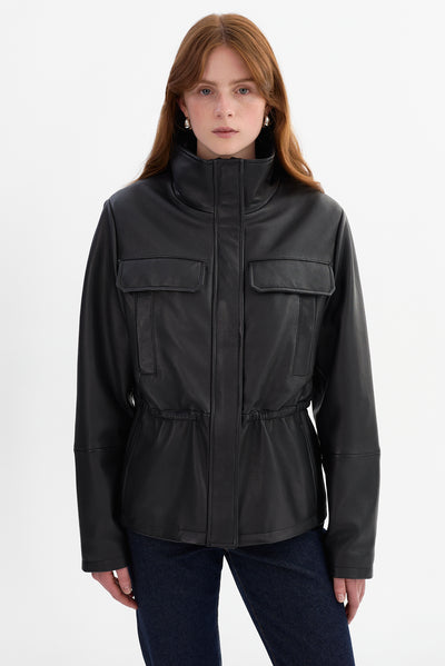 JULES | Leather Anorak Jacket
