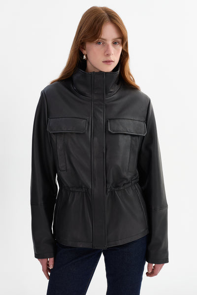 JULES | Leather Anorak Jacket