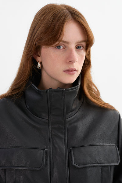 JULES | Leather Anorak Jacket