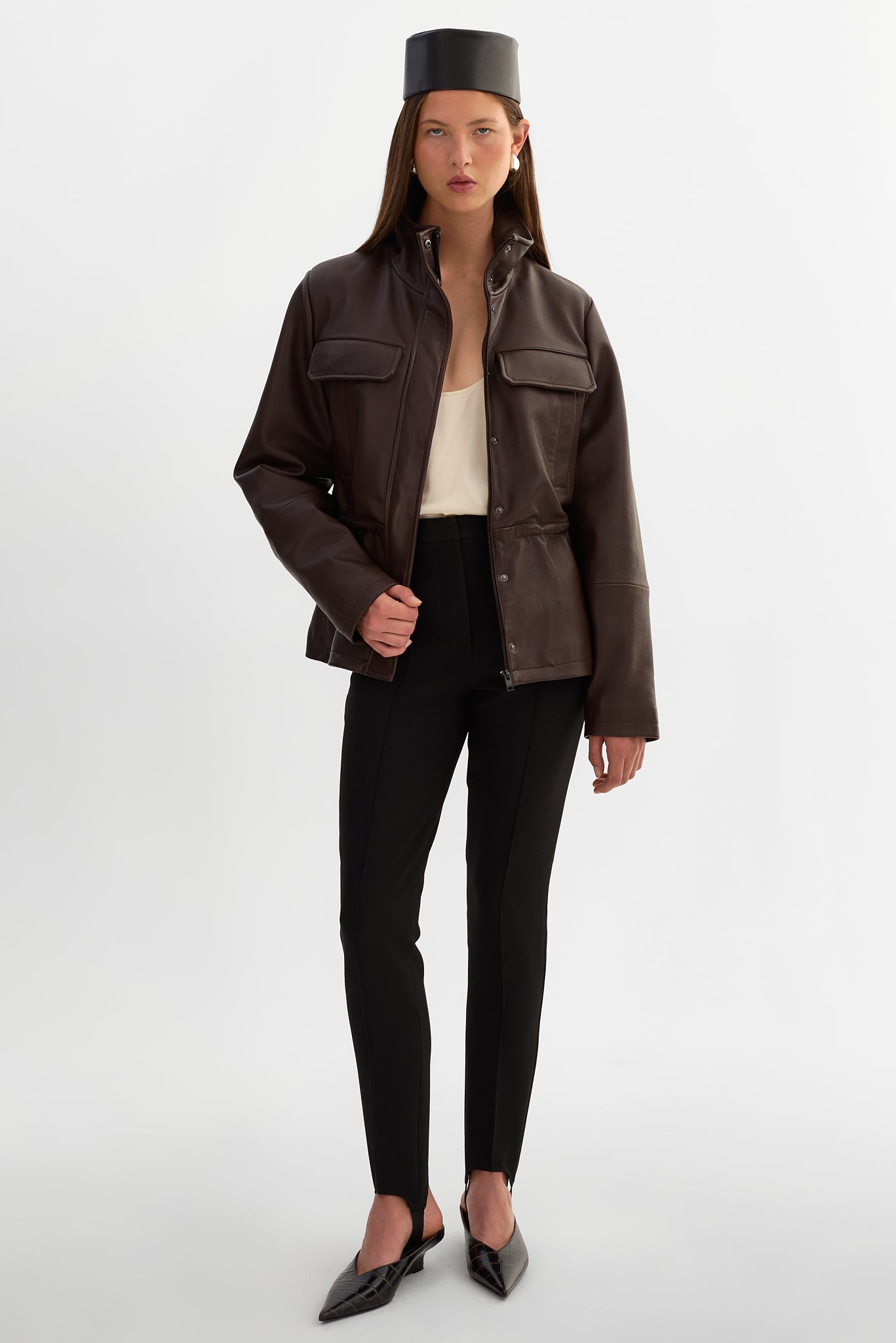 JULES | Leather Anorak Jacket