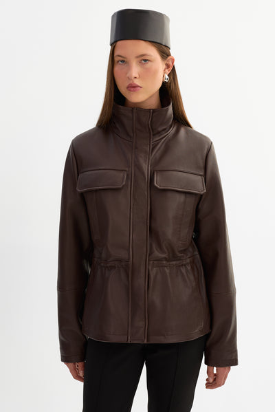 JULES | Leather Anorak Jacket