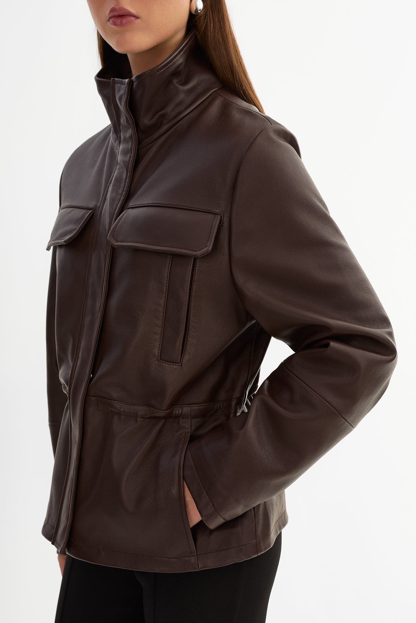 JULES | Leather Anorak Jacket