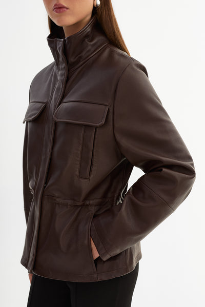 JULES | Leather Anorak Jacket
