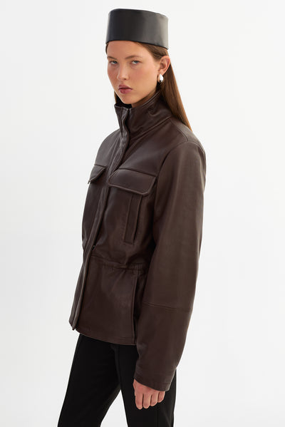 JULES | Leather Anorak Jacket