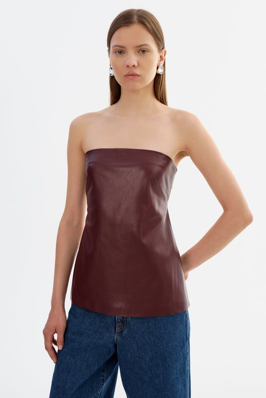 KATYA | Haut en similicuir