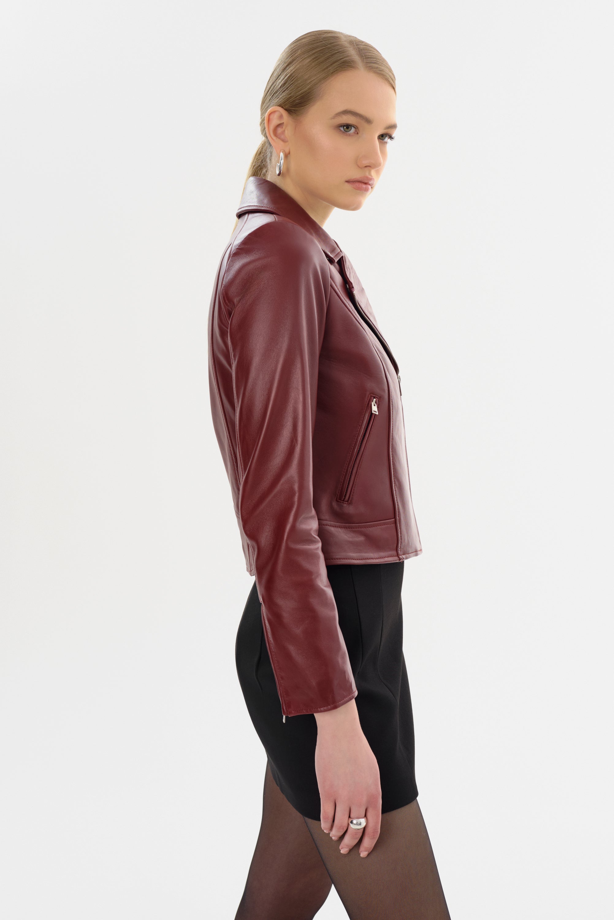 KELSEY Leather Biker Jacket1