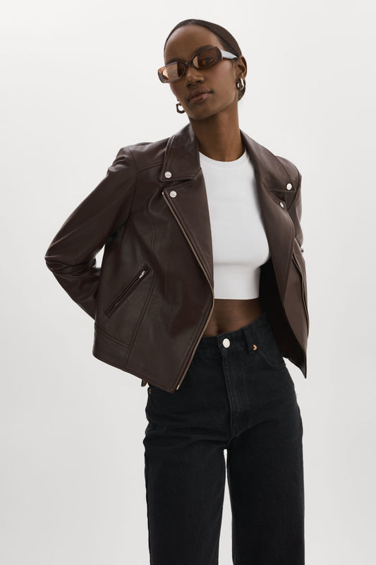 KELSEY | Veste de motard en cuir