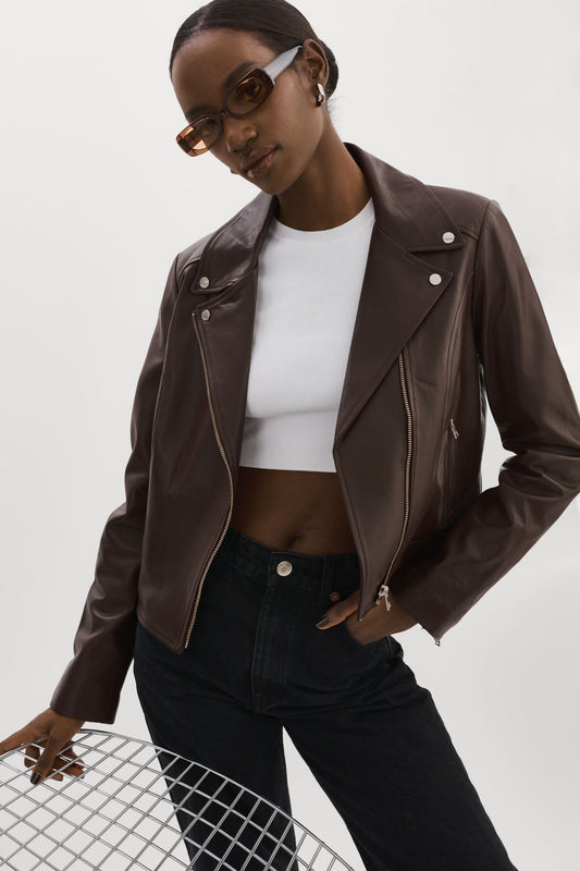 KELSEY | Veste de motard en cuir