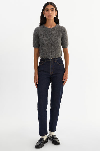 KENDRA | Cropped Alpaca Cardigan