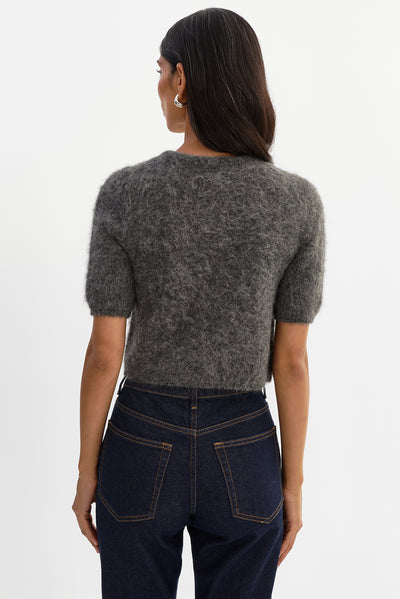 KENDRA | Cropped Alpaca Cardigan
