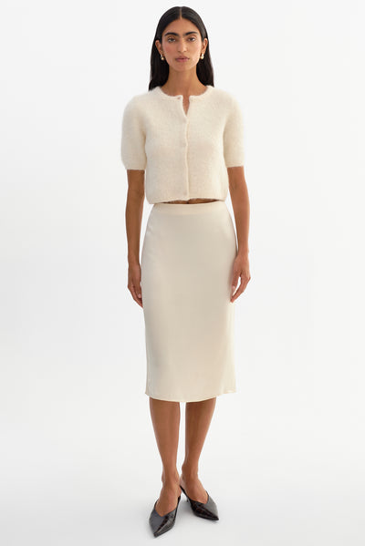 KENDRA | Cropped Alpaca Cardigan