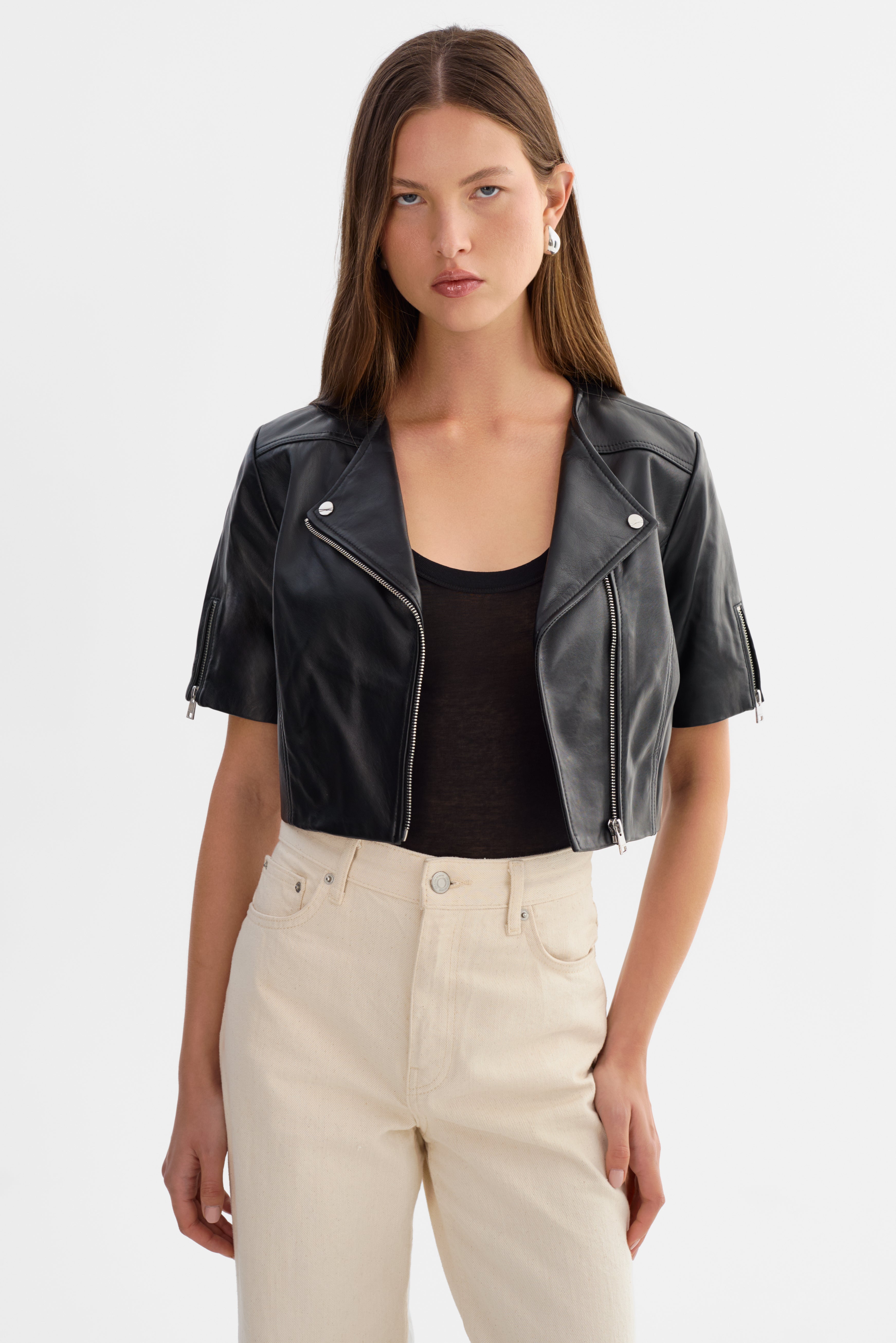 KIRSI | Blouson Biker en Cuir