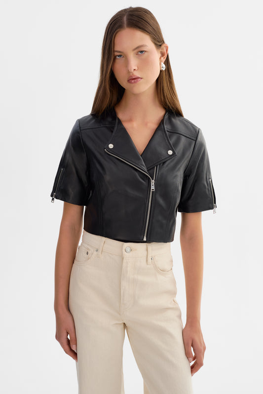 KIRSI | Blouson Biker en Cuir