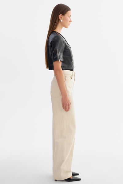 KIRSI | Cropped Biker Jacket