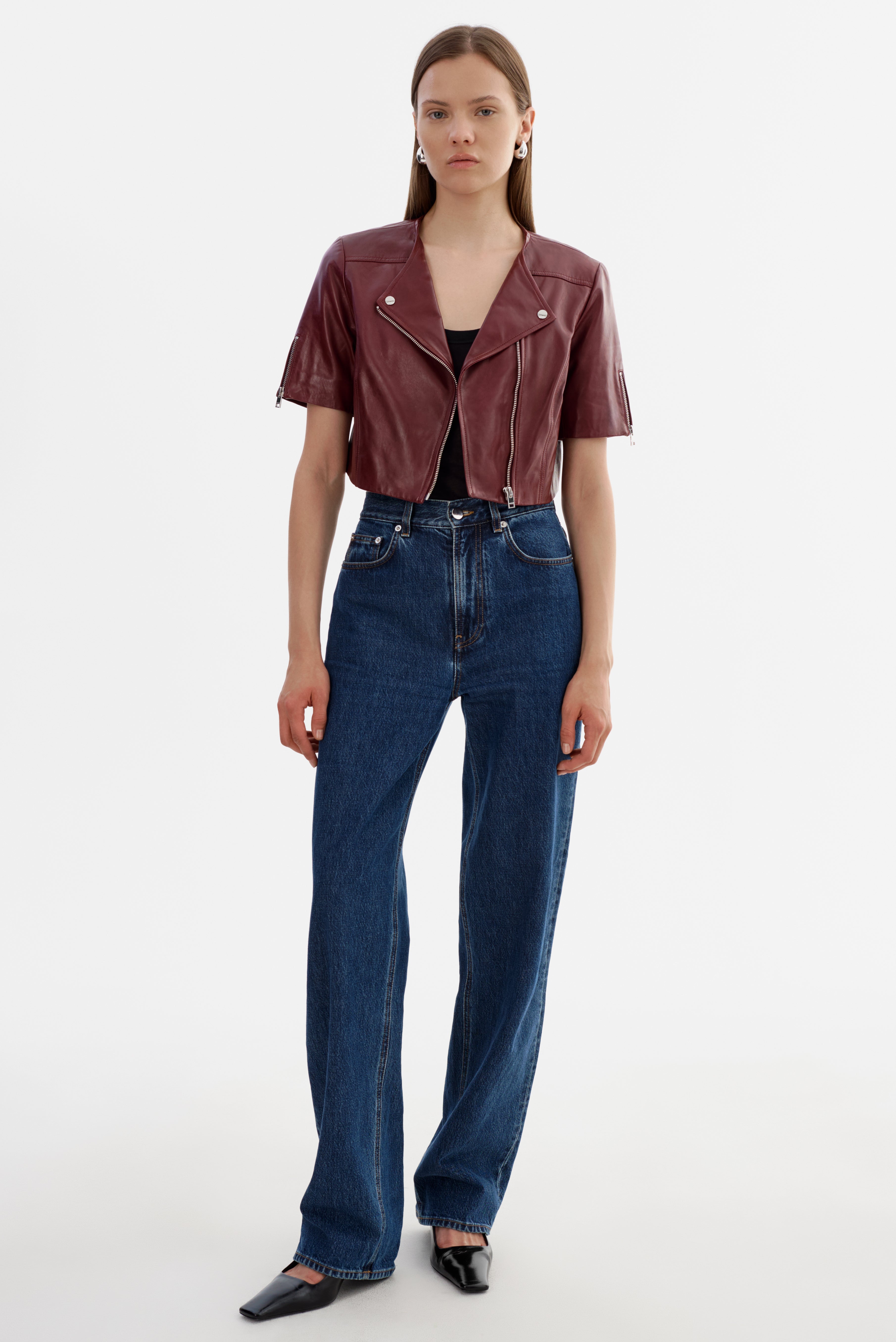 KIRSI | Cropped Biker Jacket