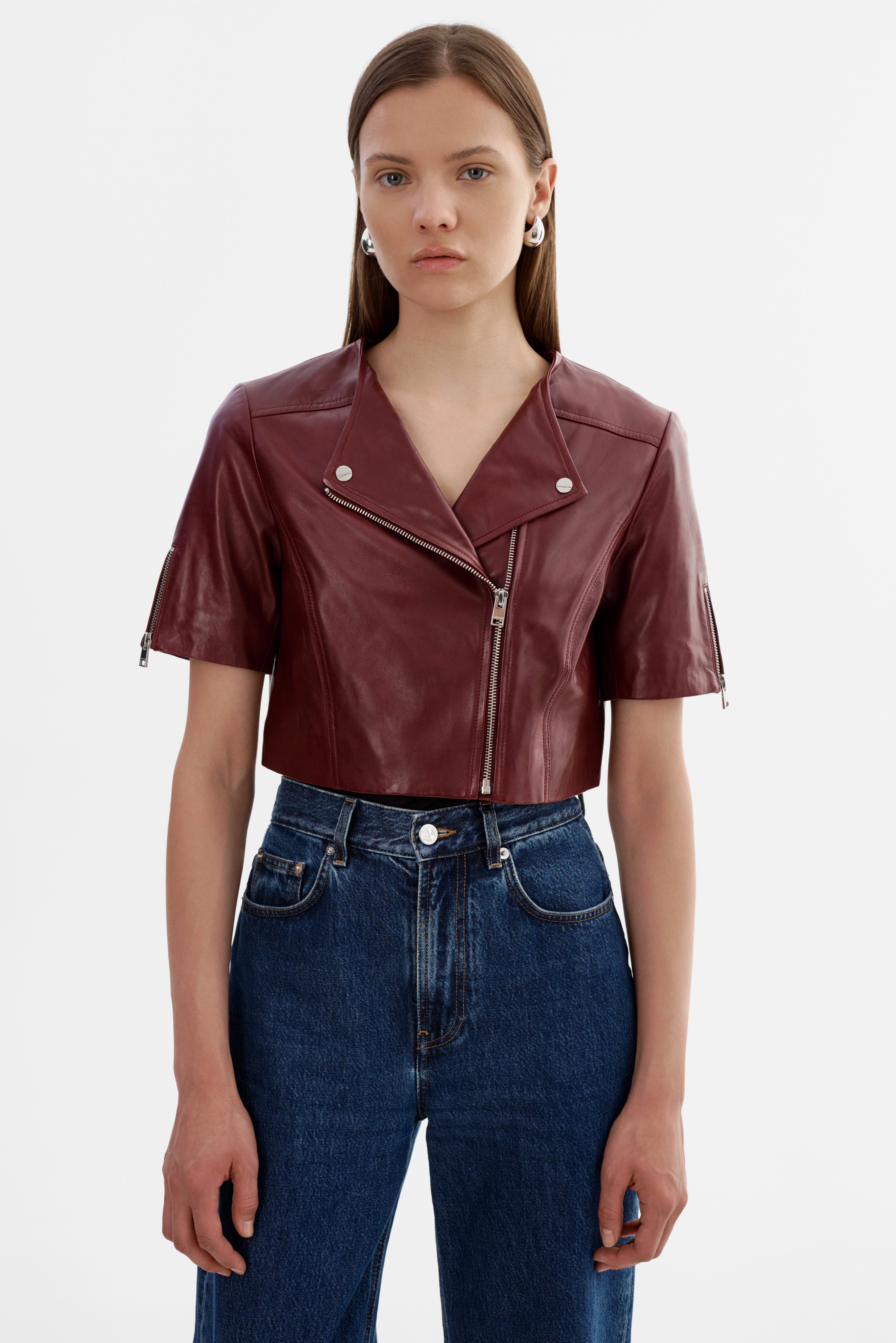 KIRSI | Cropped Biker Jacket
