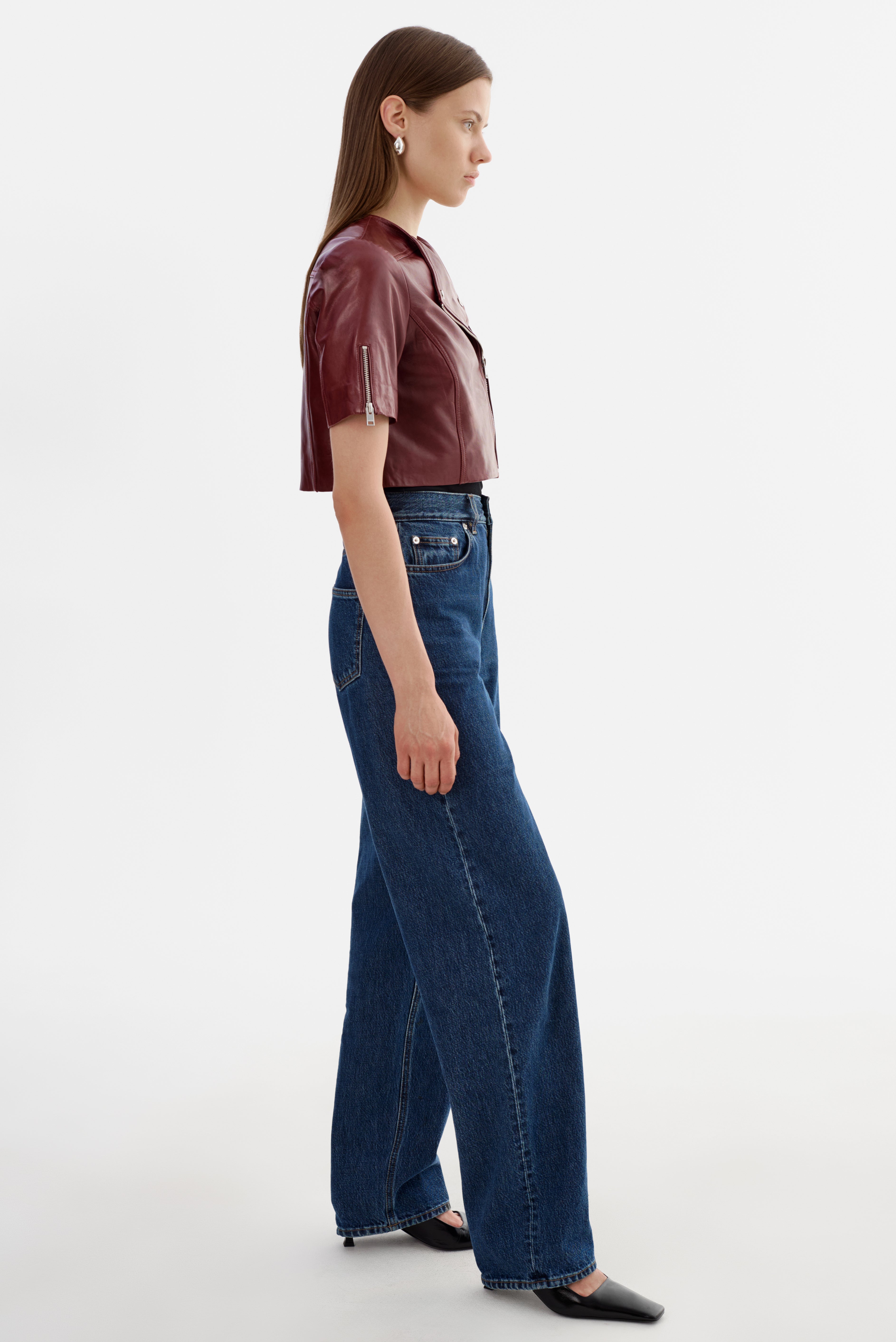 KIRSI | Cropped Biker Jacket