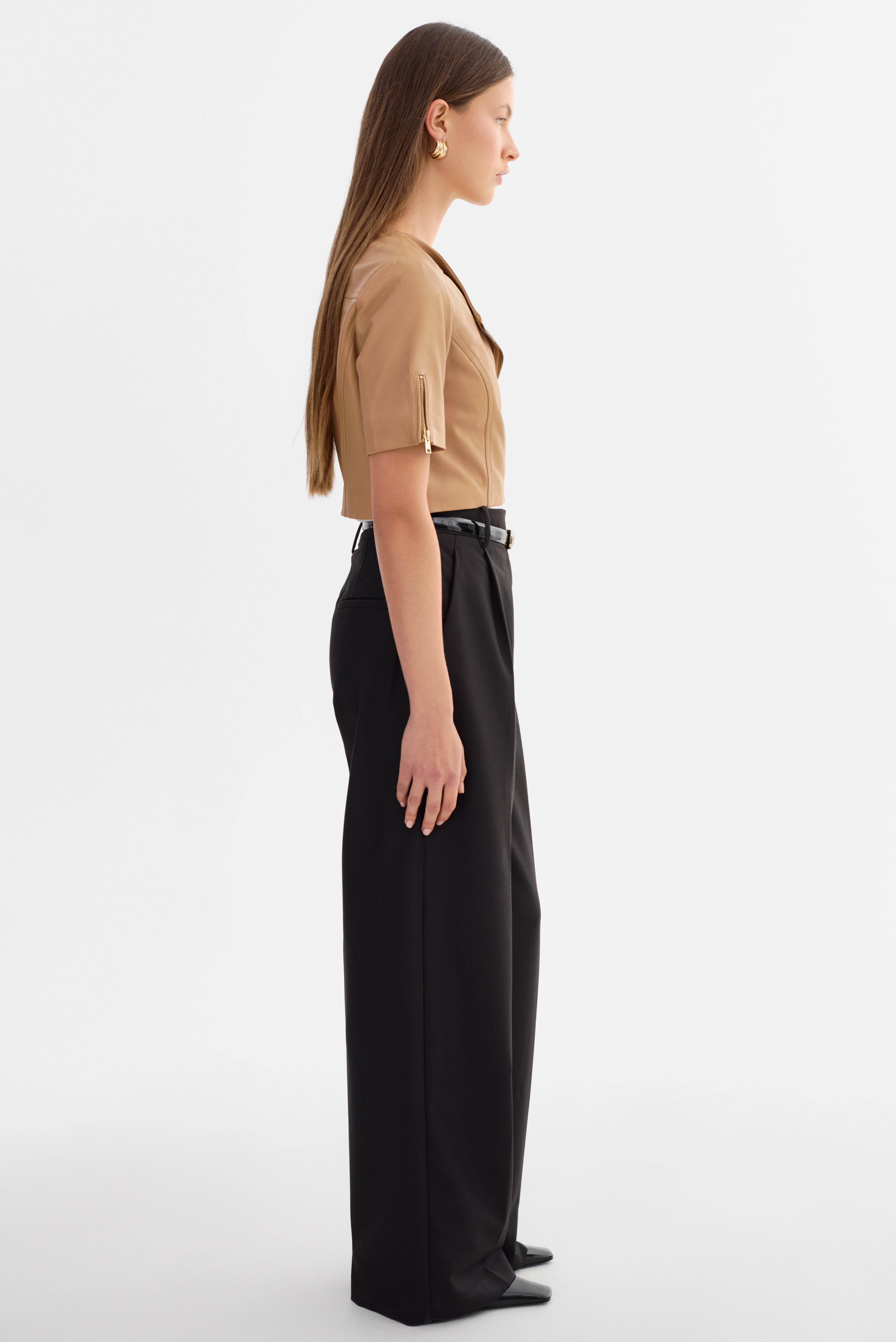 KIRSI OR | Blouson Biker en Cuir