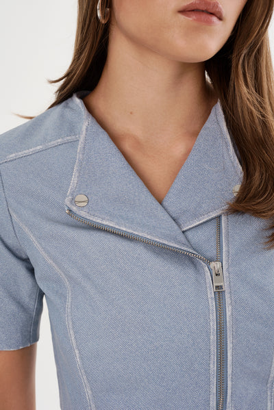 KIRSI | Cropped Biker Jacket