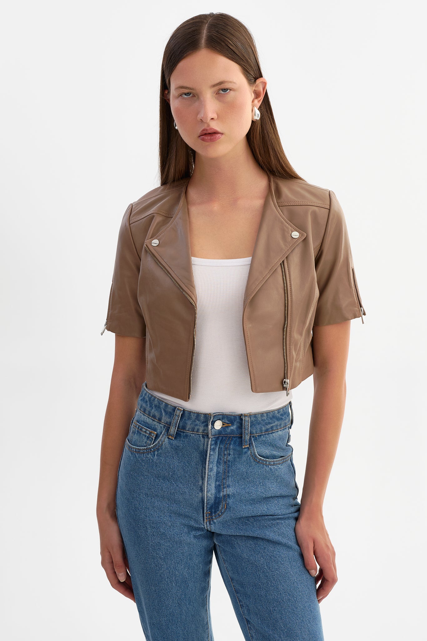 KIRSI | Cropped Biker Jacket