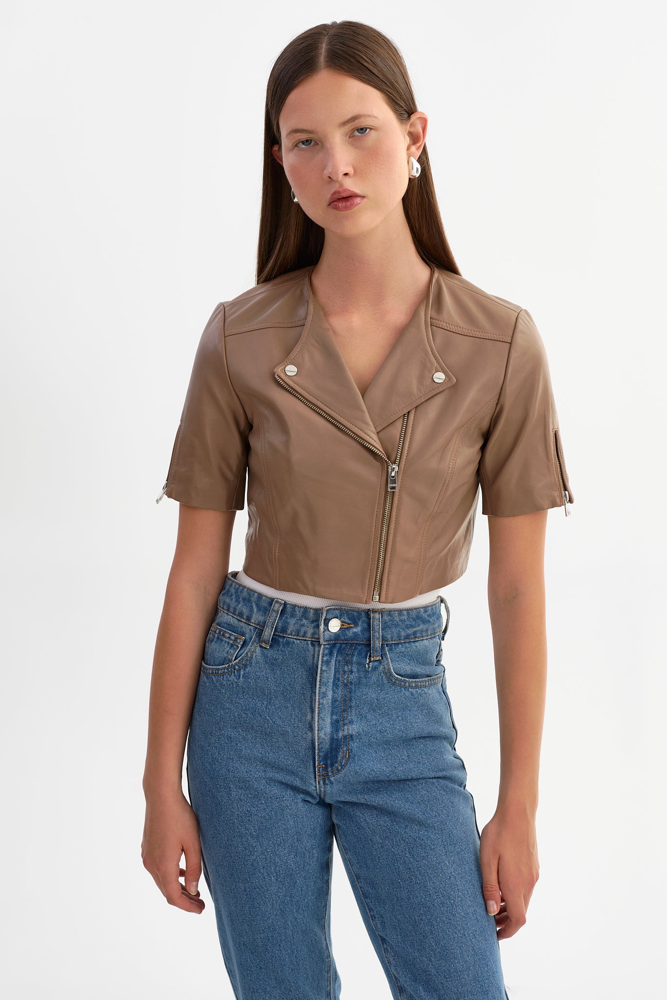 KIRSI | Cropped Biker Jacket