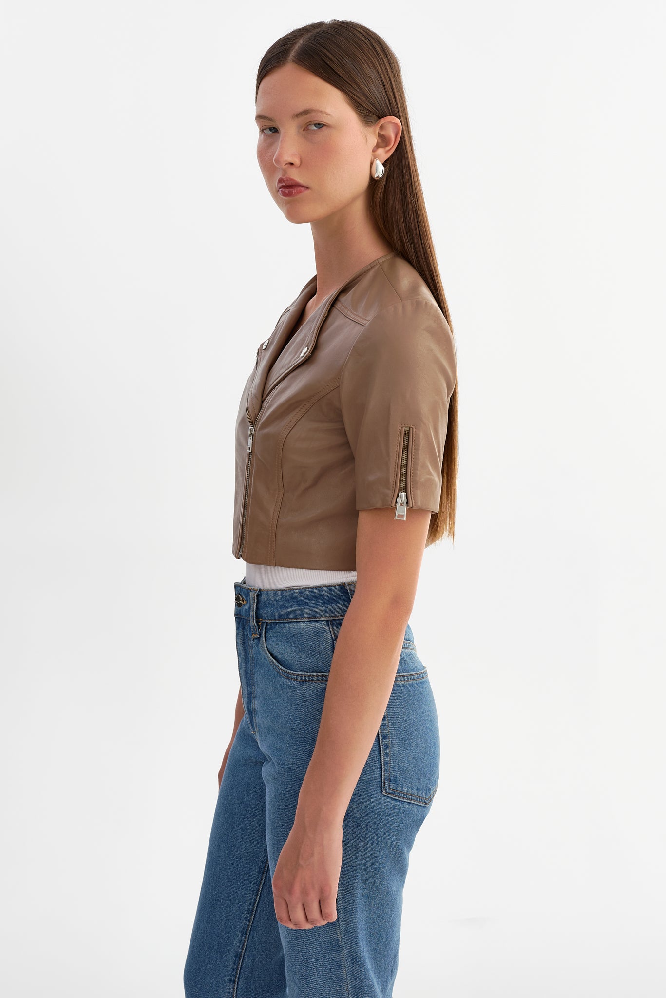 KIRSI | Cropped Biker Jacket
