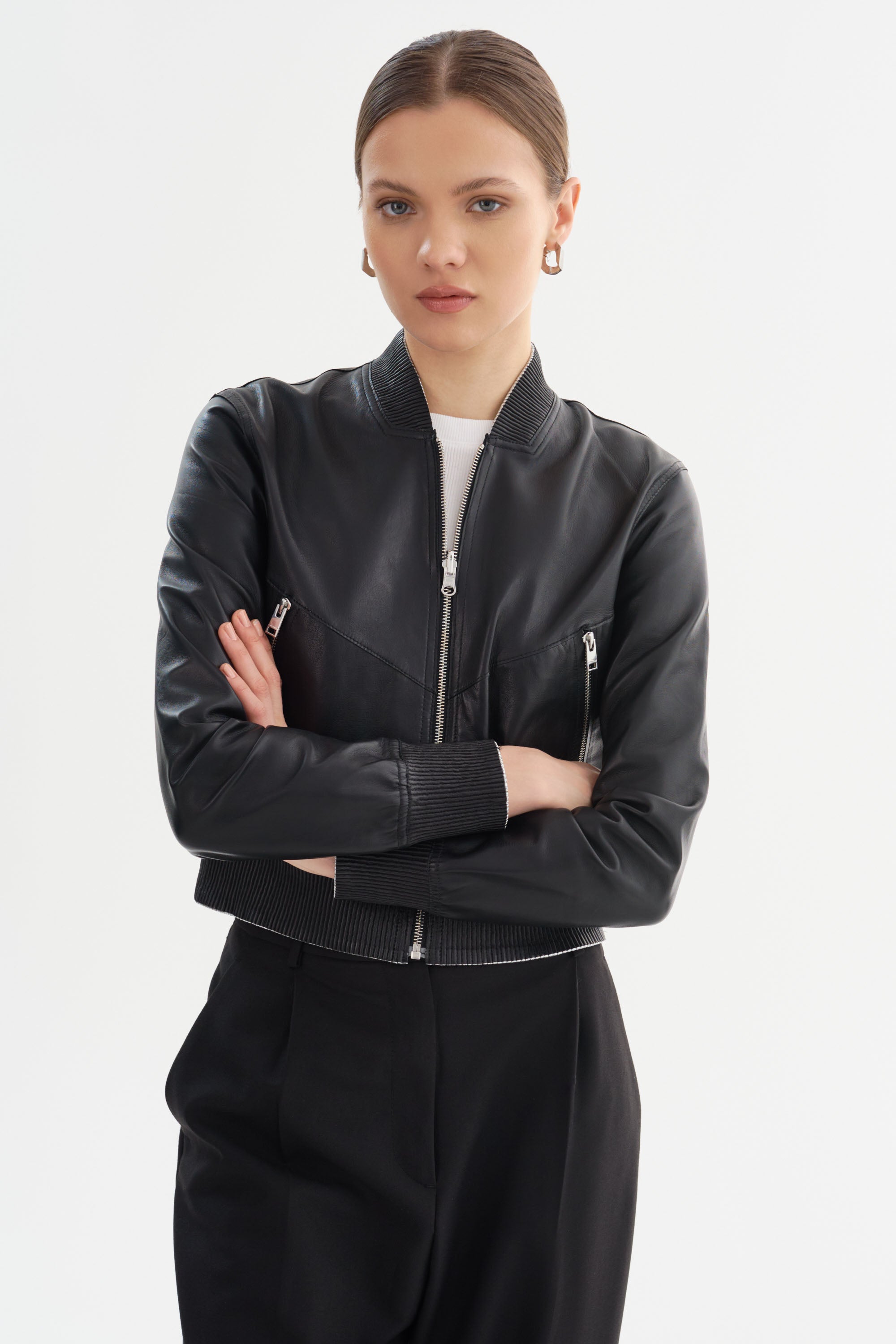KORDELLA | Blouson aviateur réversible en cuir