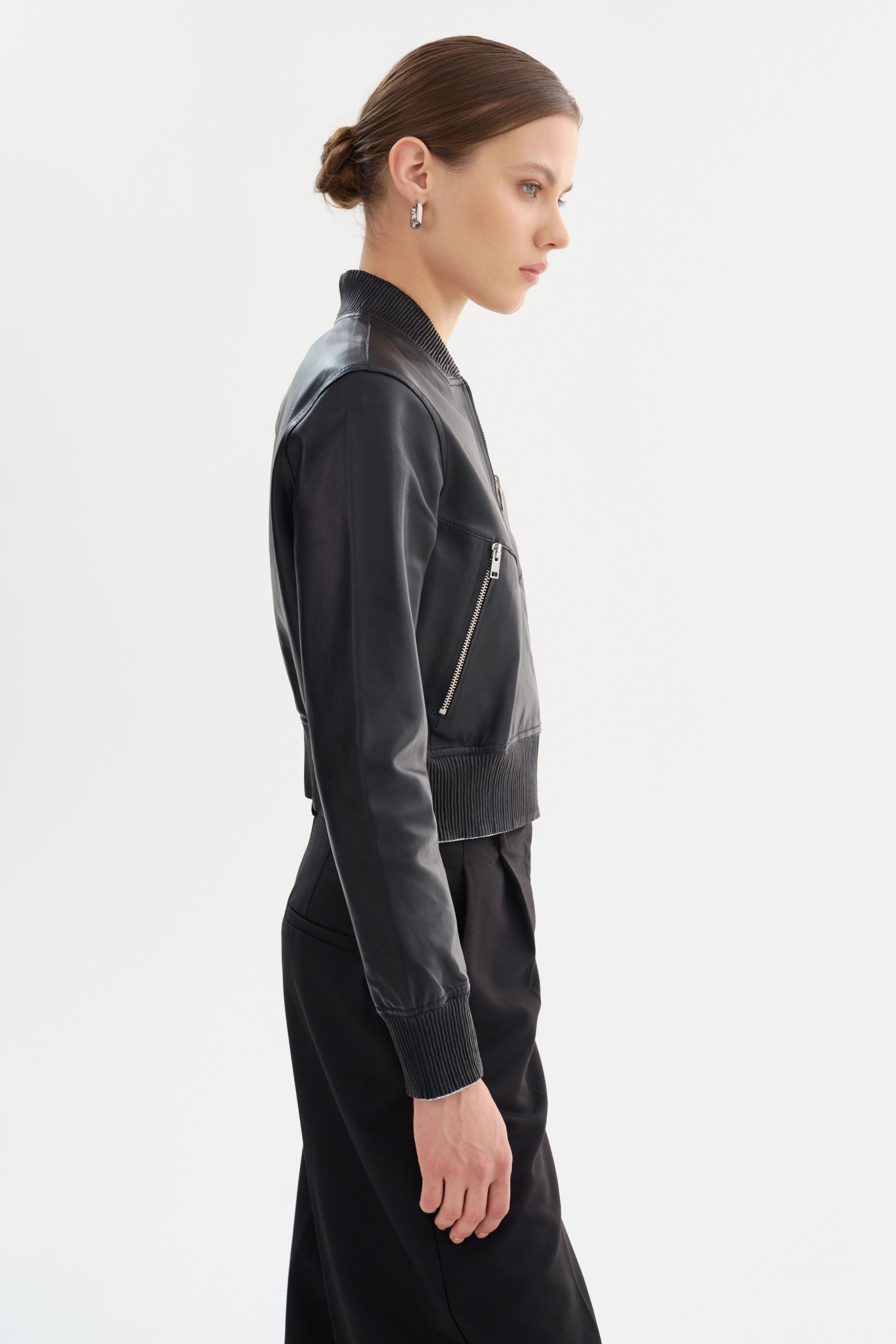 KORDELLA | Blouson aviateur réversible en cuir