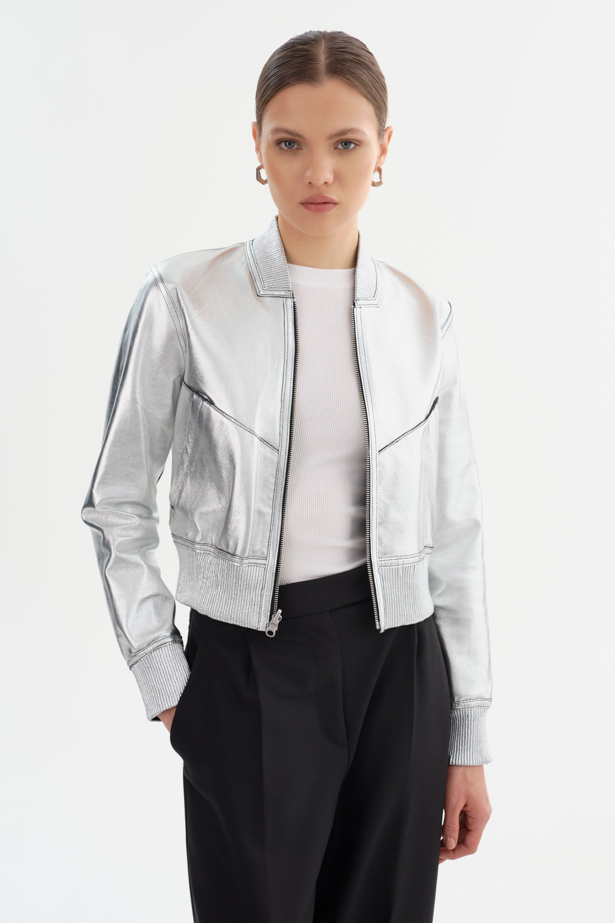 KORDELLA | Blouson aviateur réversible en cuir