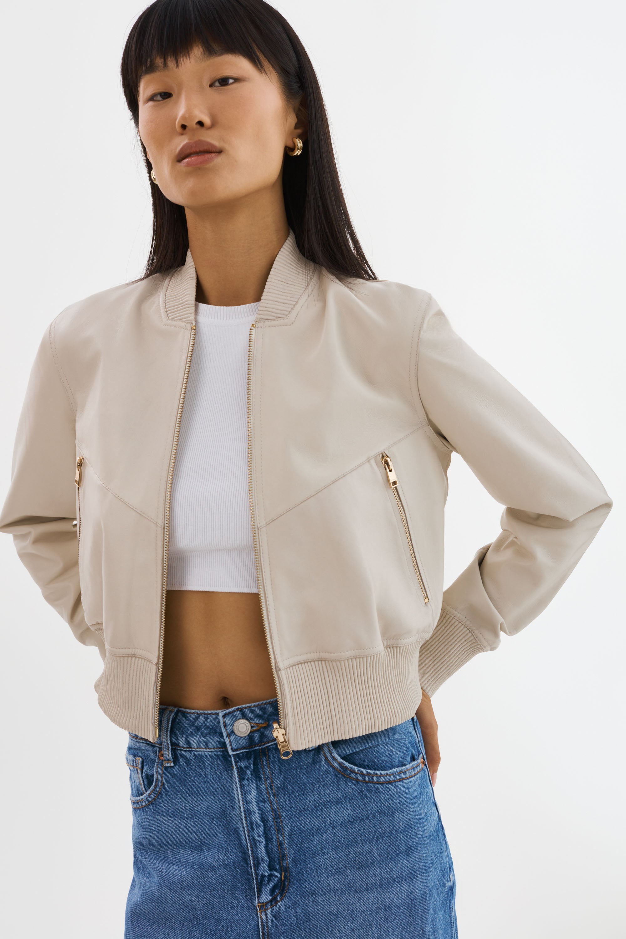 KORDELLA Reversible Leather Bomber Jacket LAMARQUE