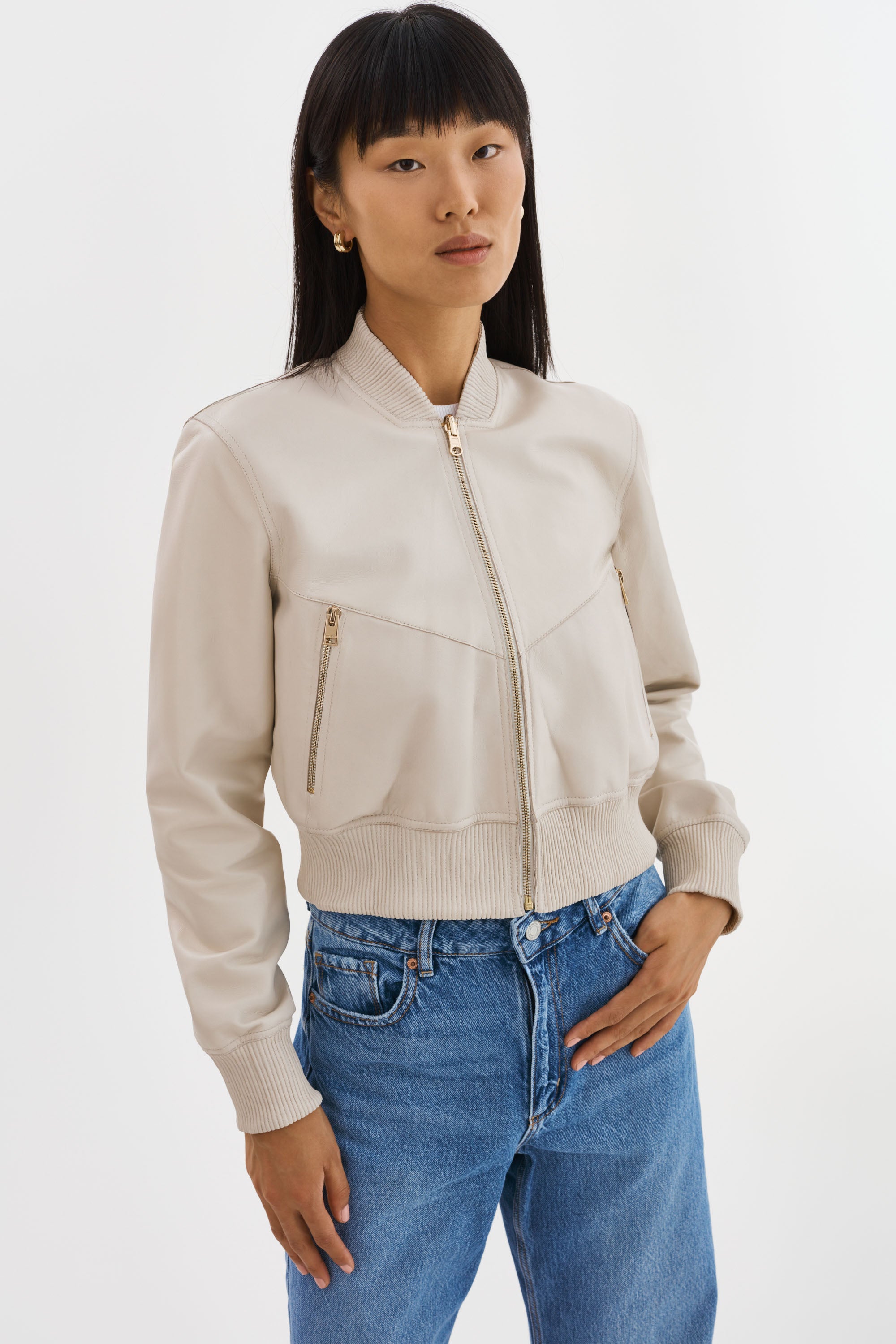 KORDELLA | Bomber en cuir réversible