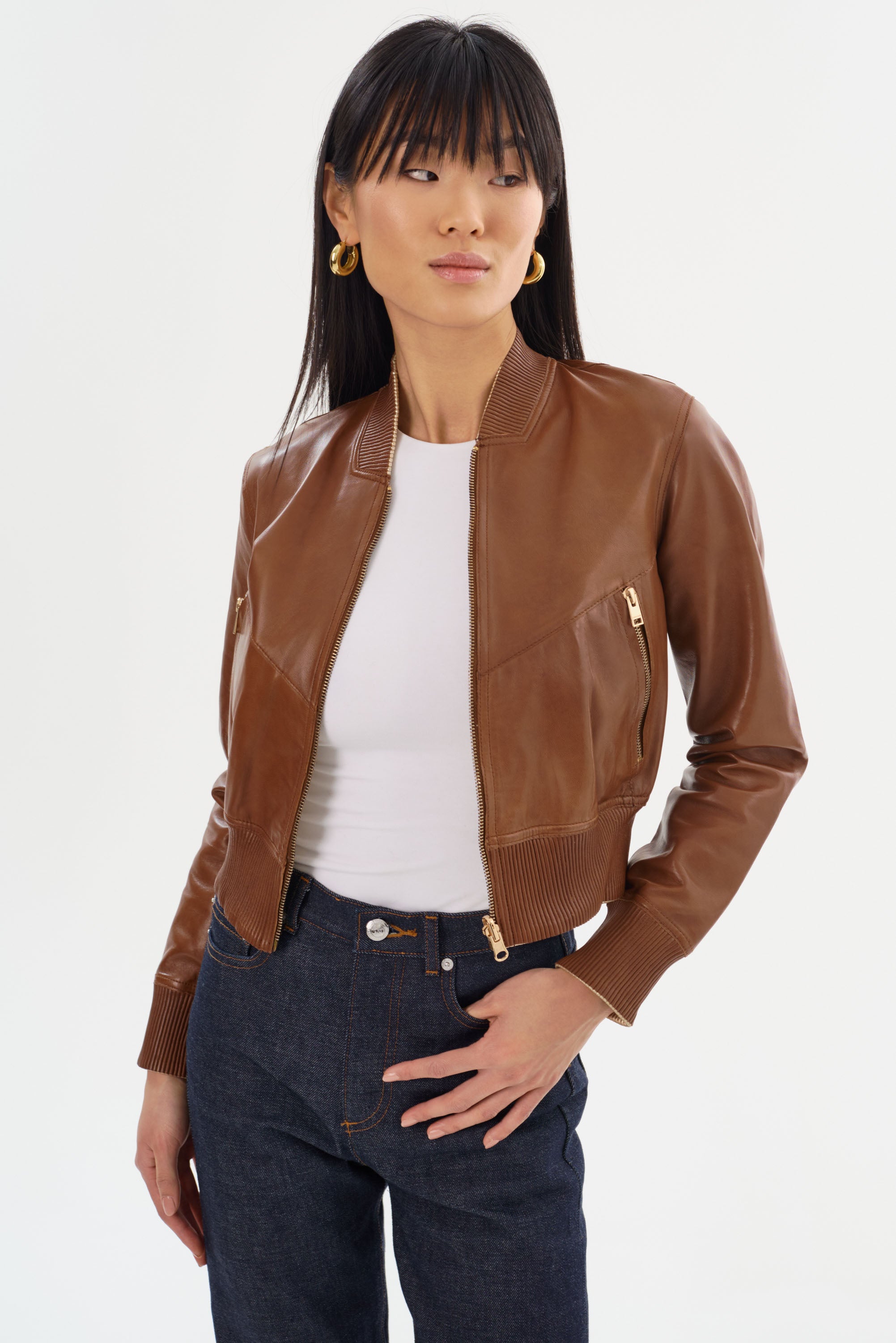 KORDELLA | Blouson aviateur réversible en cuir