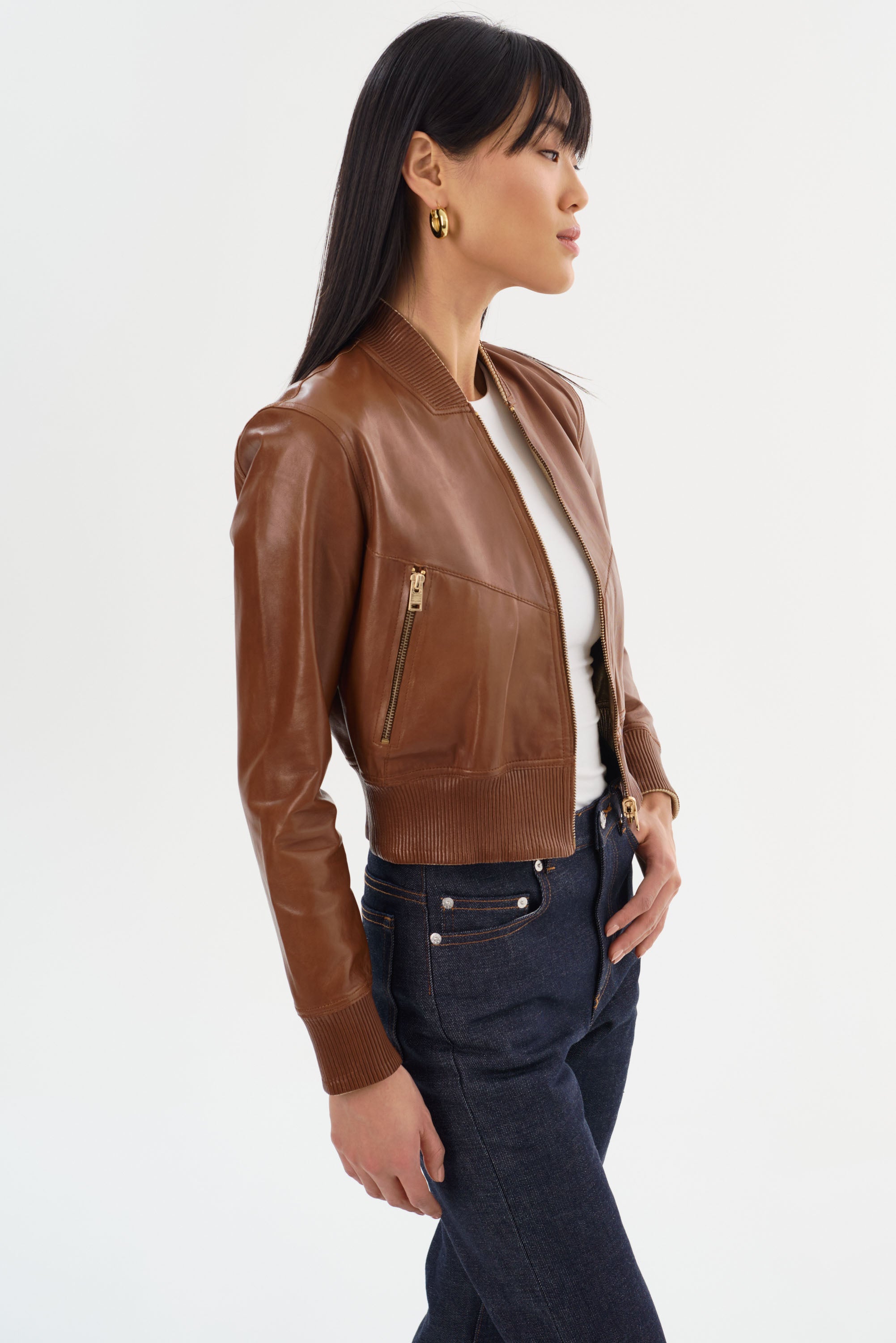 KORDELLA | Blouson aviateur réversible en cuir