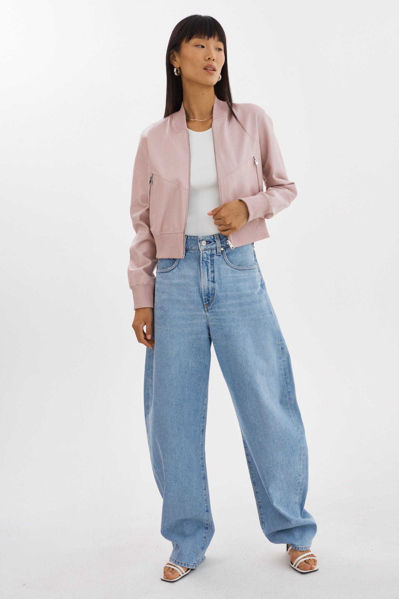 KORDELLA | Reversible Leather Bomber Jacket