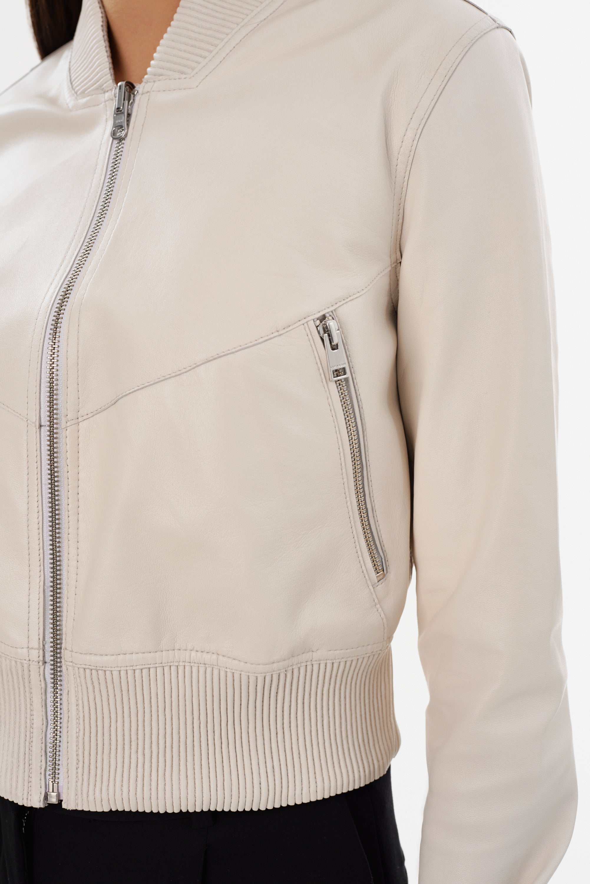 KORDELLA | Reversible Leather Bomber Jacket