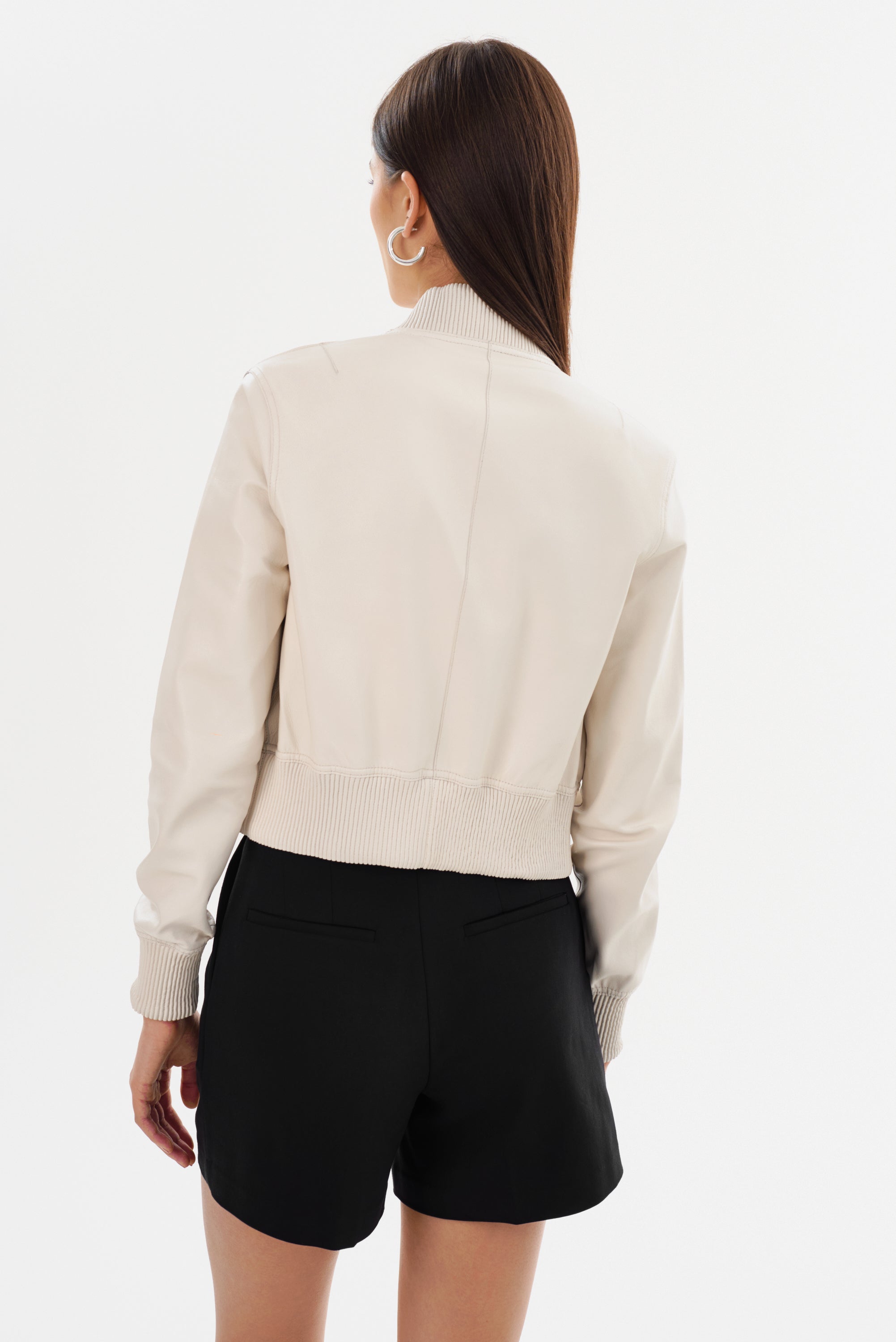 KORDELLA | Reversible Leather Bomber Jacket