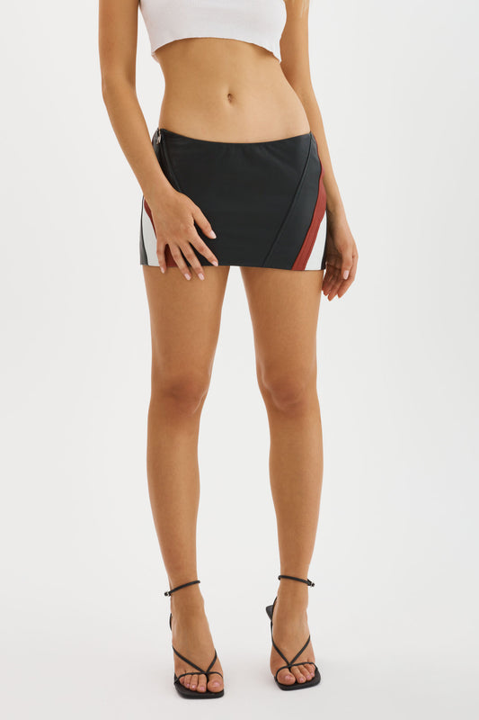 KRISSY | Mini jupe en cuir