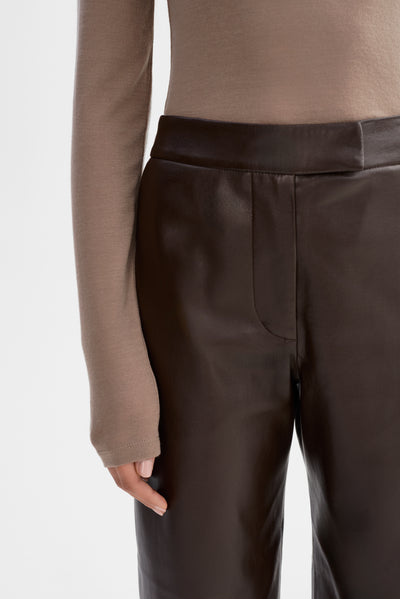 LAEL | Cropped Faux Leather Trouser