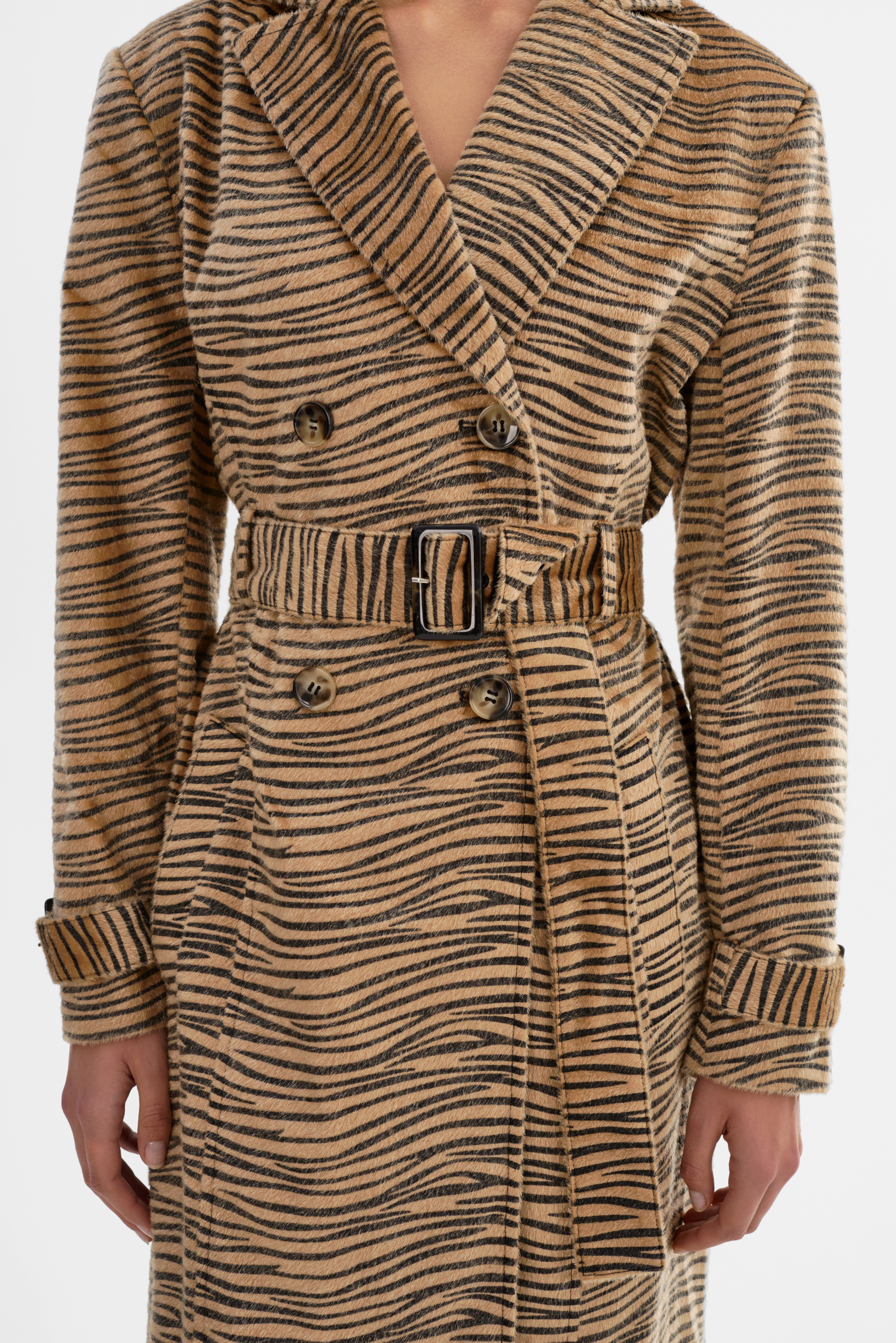 LESLIE | Trench-coat imprimé tigre