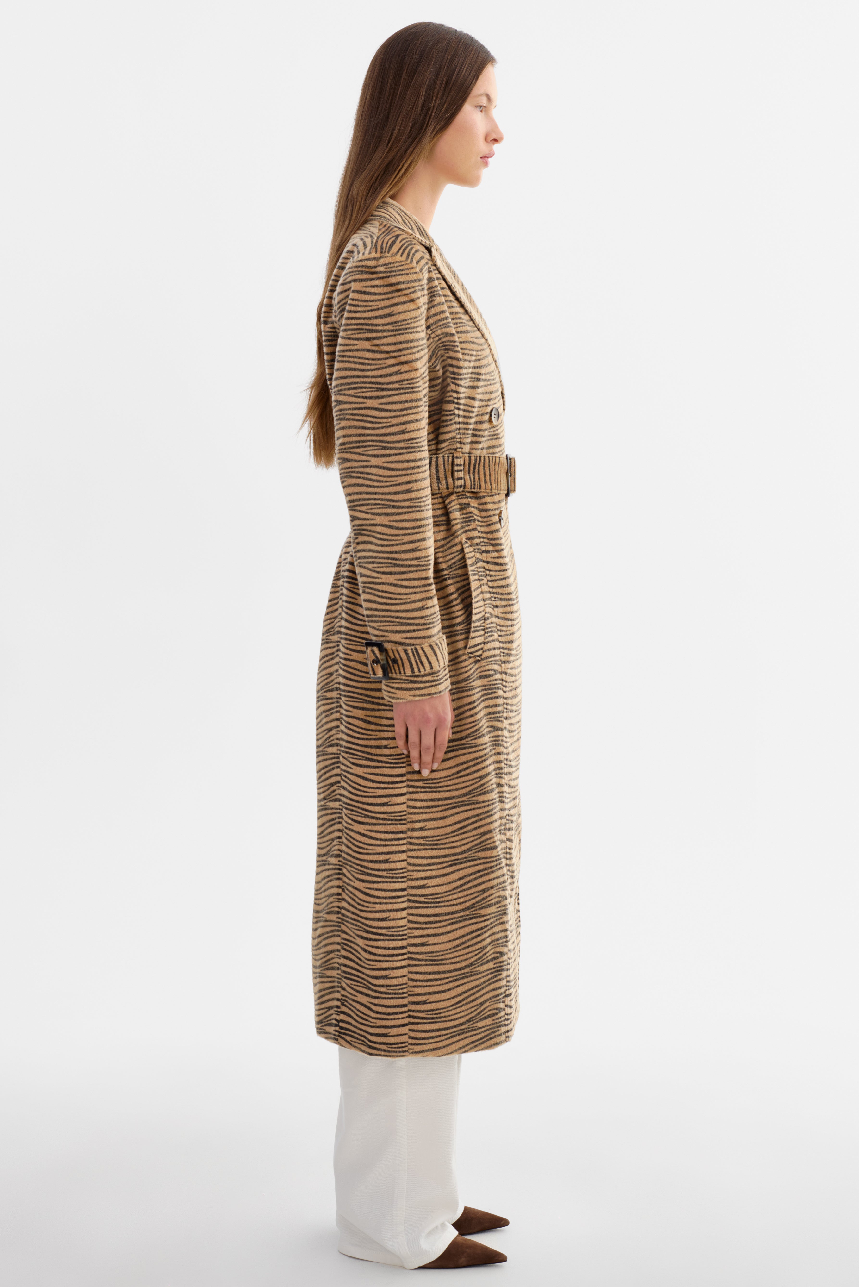 LESLIE | Trench-coat imprimé tigre