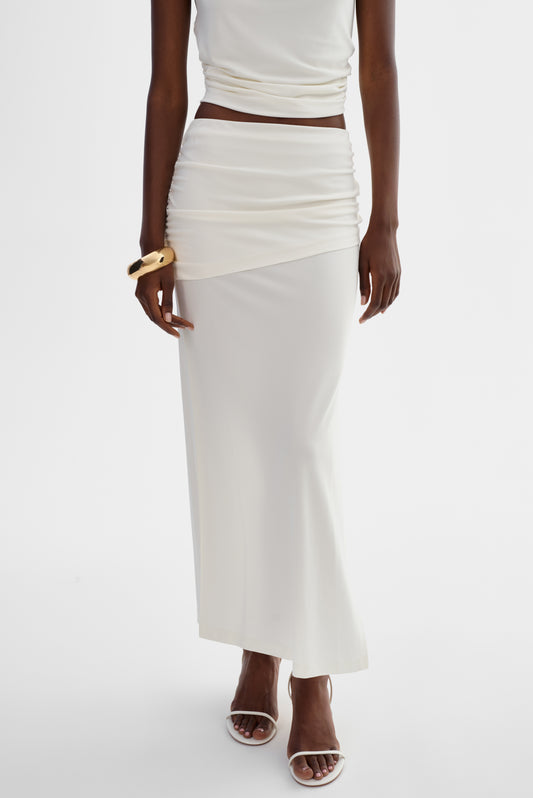 LILOU | Midi Knit Skirt