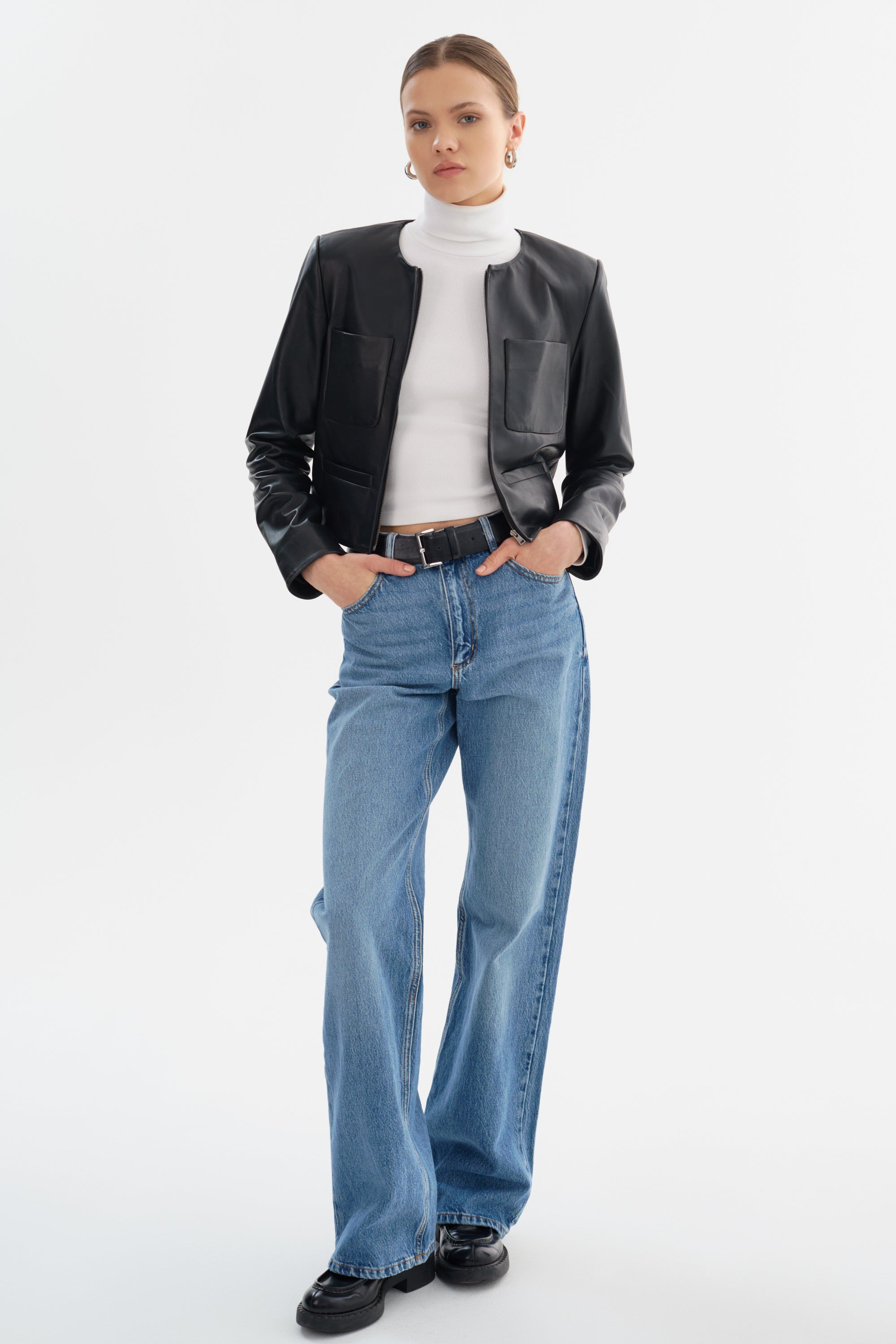 LINETTE | Veste en cuir