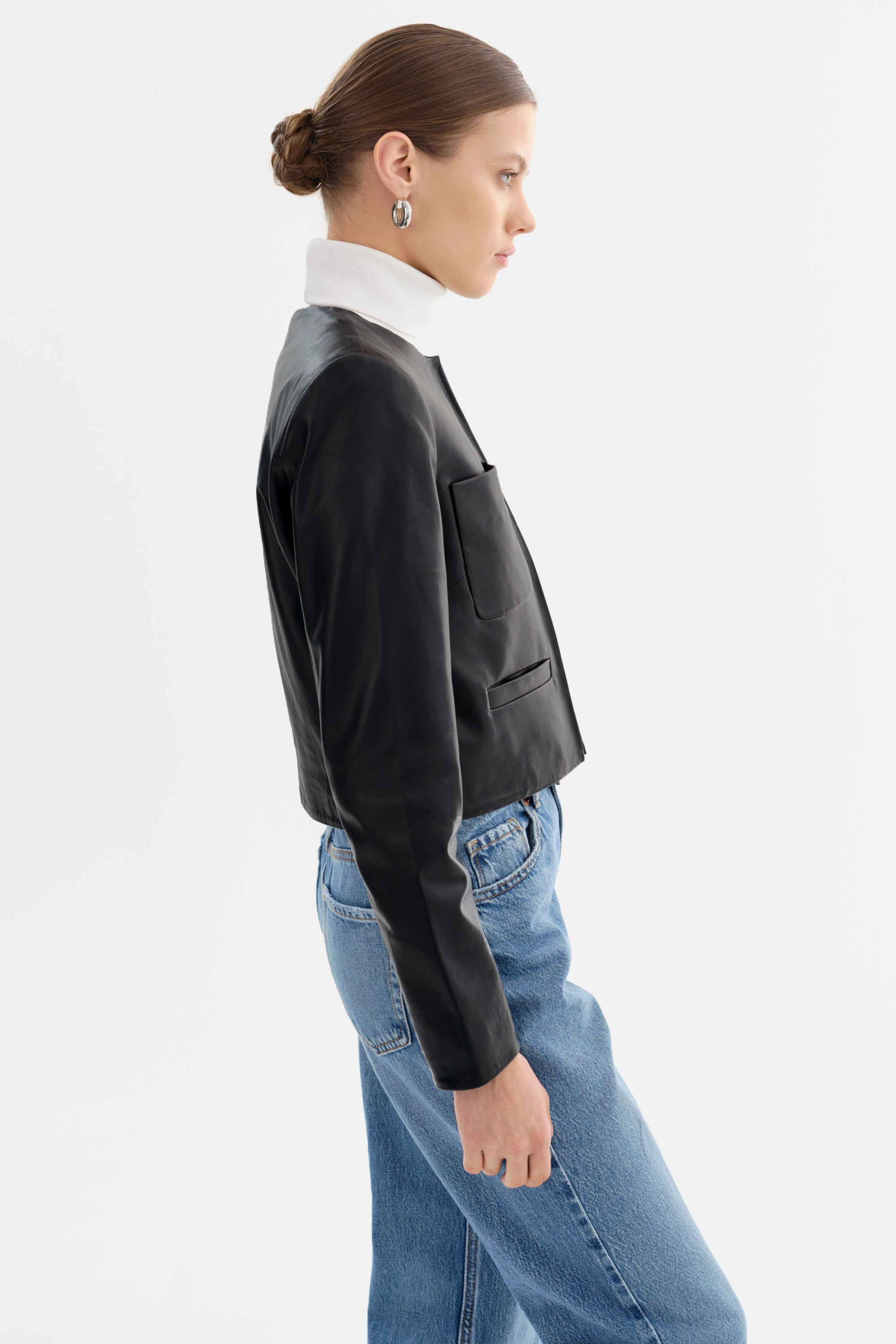 LINETTE | Veste en cuir