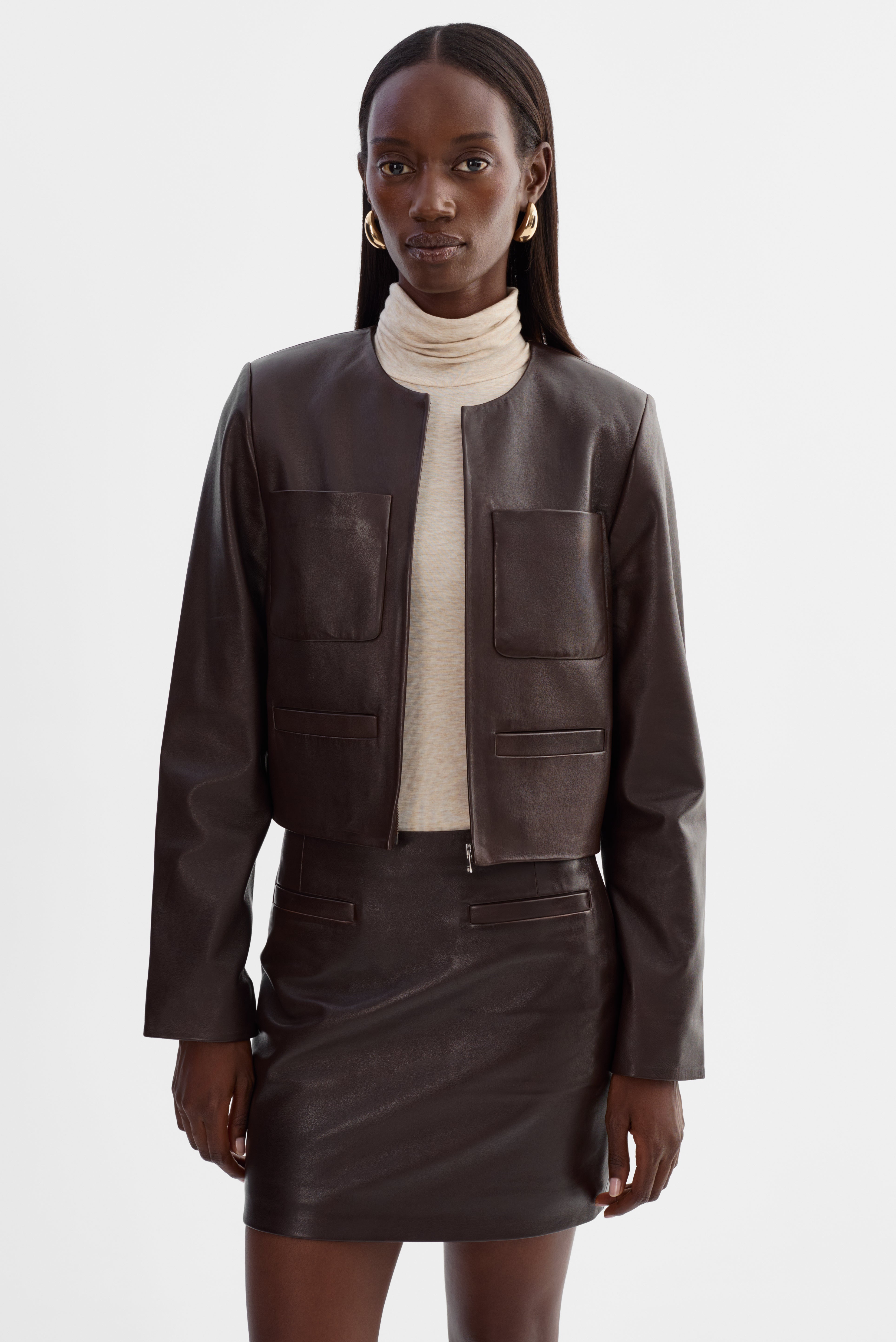 LINETTE | Veste en cuir
